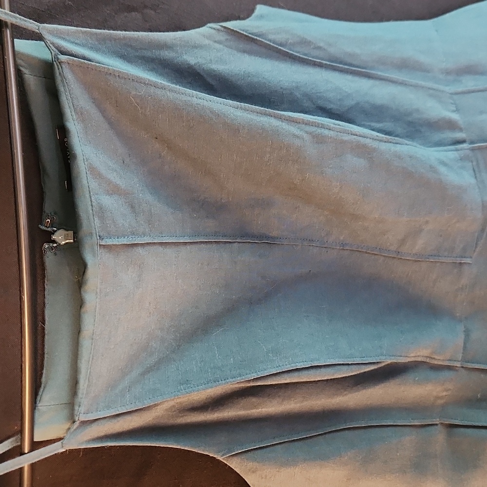 Ann Taylor size 6 blue sun dress with liner.